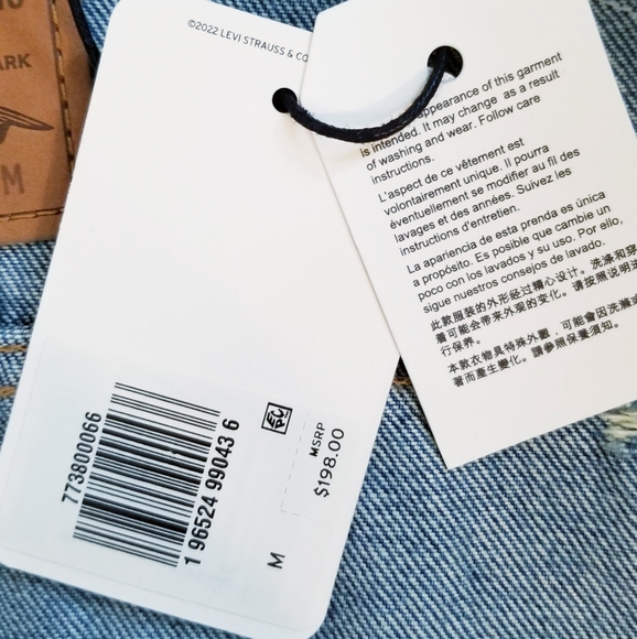 LEVI'S Levi Strauss & Co. Vintage Relaxed Trucker Jacket Distressed Patchwork - Picture 10 of 16